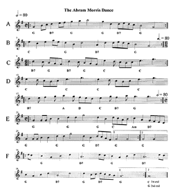 The sheet music